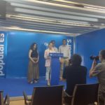 La candidata del PP a la presidencia del Govern, Marga Prohens, en la rueda de prensa tras el acuerdo de investidura con Vox. - EUROPA PRESS