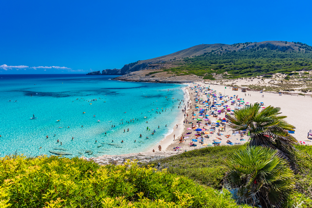 Playa de Cala Mesquida (Mallorca).
