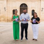El alcalde de Marratxí, Jaume Llompart, acompañado de la regidora de Participación Ciudadana, Nerea García y la regidora de ‘Fires i Festes’, Antonia Coll, presentan el programa de Fiestas de Sant Marçal 2023. - AYUNTAMIENTO DE MARRATXÍ