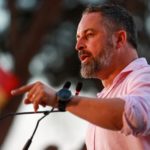 El líder de Vox y candidato a la Presidencia del Gobierno, Santiago Abascal, durante un acto de campaña electoral, a 14 de julio de 2023, en Palma de Mallorca, Mallorca, Islas Baleares (España). - Tomàs Moyà - Europa Press