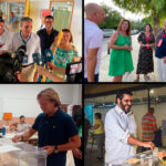 Los cuatro candidatos al Congreso.