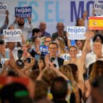 Feijóo con Prohens, en el mitin de este martes en Palma.