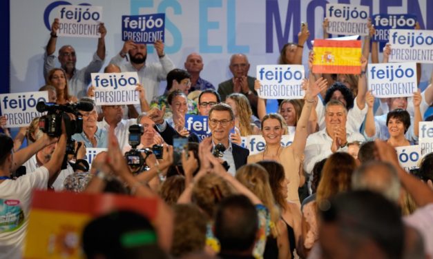 Feijóo: «Estoy muy orgulloso de mi presidenta en Baleares»
