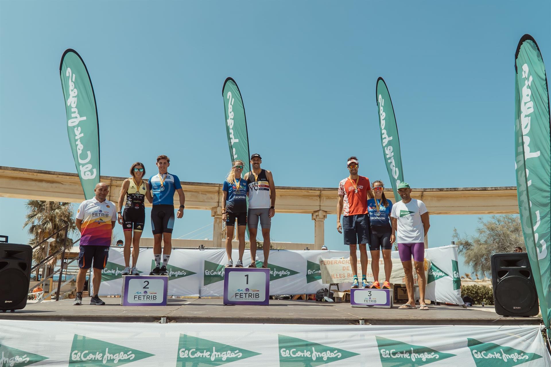Fidalgo y Emery, campeones de Baleares en el acuatlón Ciutat de Palma-El Corte Inglés - EL CORTE INGLÉS.