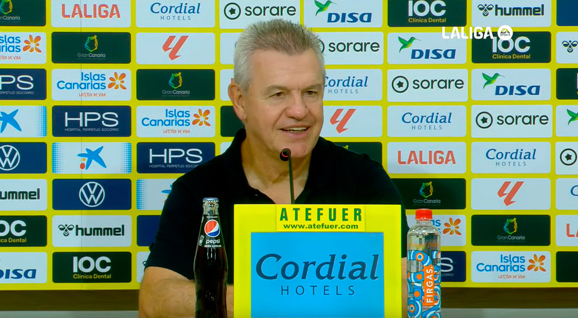 Javier Aguirre, tras el partido ante Las Palmas.
