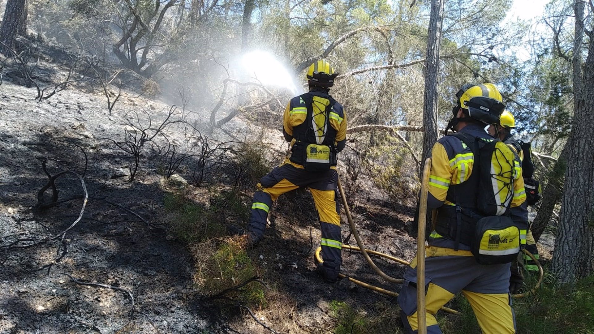 Detenido un bombero del Ibanat por provocar varios incendios entre Selva y Caimari (Mallorca)
