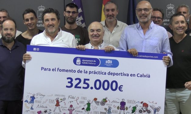 Calvià entrega 325.000 euros en ayudas a 48 clubes deportivos para impulsar su “loable trabajo”