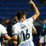 David celebra el gol del ATB en la primera jornada de Liga 2023/24.