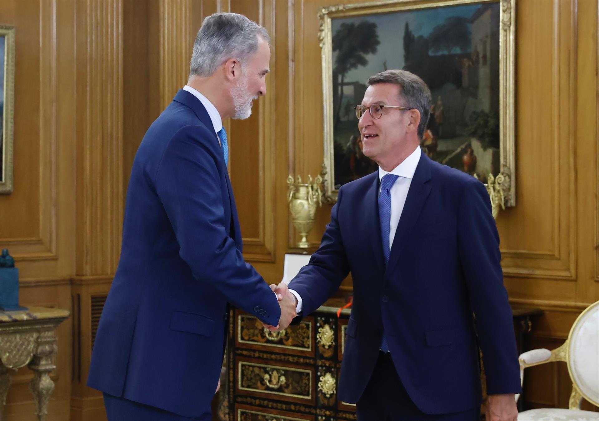 El Rey recibe en audiencia a Alberto Núñez Feijóo, presidente del PP. - CASA DE S.M. EL REY