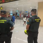 La Guardia Civil en el aeropuerto.