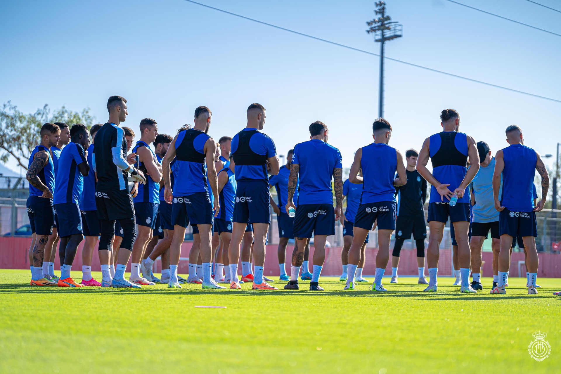 Los jugadores del RCD Mallorca, en un reciente entrenamiento.