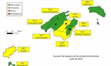 Las reservas hídricas de Baleares se sitúan al 55% de su capacidad, seis puntos por encima del verano pasado