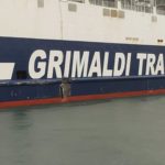 Vía de agua en el 'Ciudad de Mahón', de la naviera Grimaldi. - APB