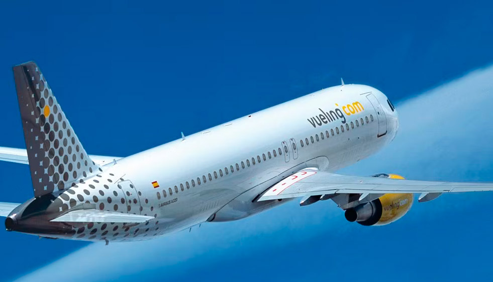 Un avión de la compañía Vueling.