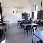 Aula vacía.