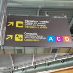 Carteles de información en el aeropuerto de Palma - EUROPA PRESS - Archivo