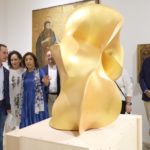 El presidente del Consell, Llorenç Galmés, visita la escultura ‘Sense Títol', de Joan Cortés, en el Museo de Mallorca - CONSELL DE MALLORCA