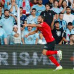 Muriqi ante el Celta.