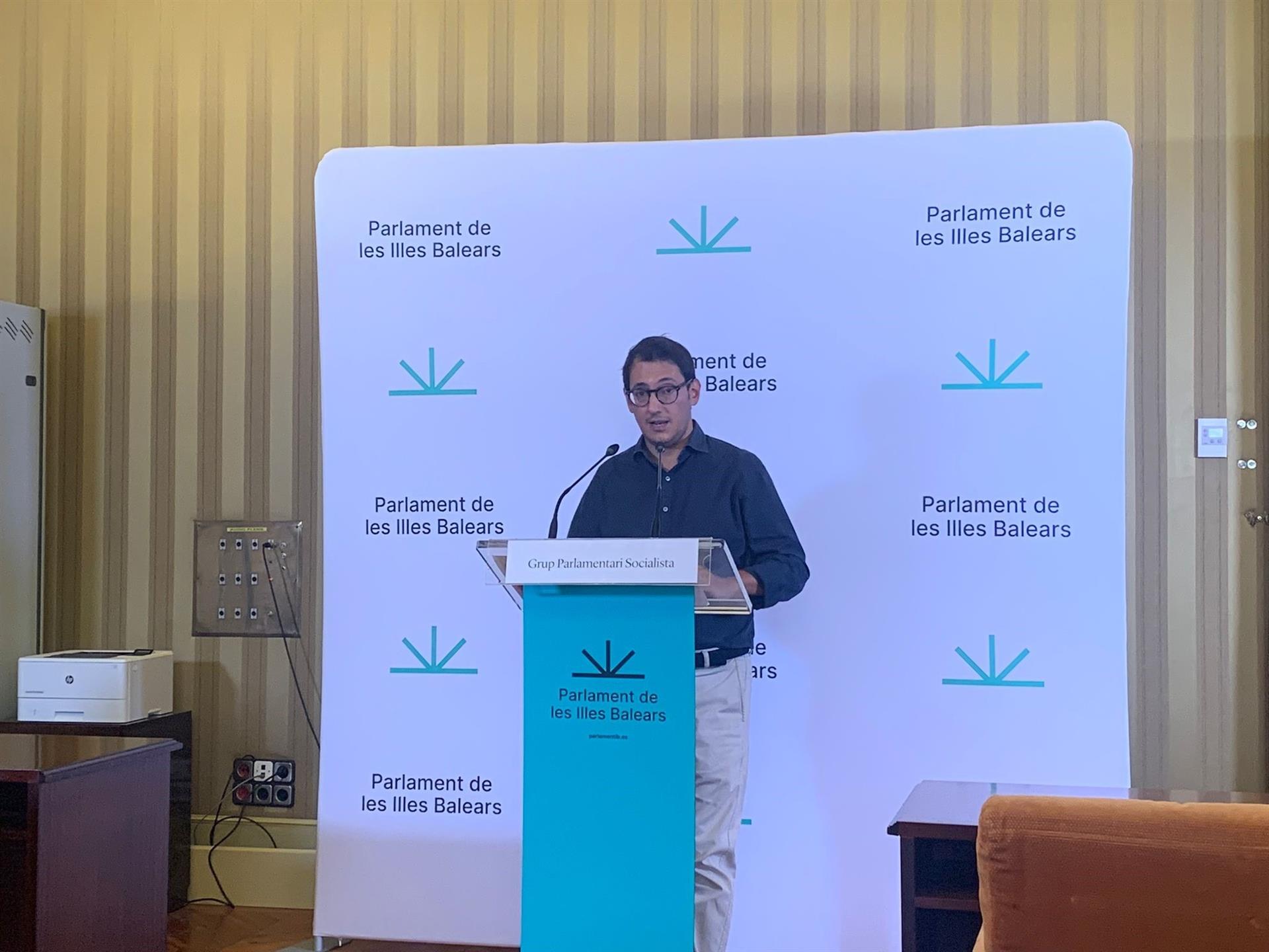El portavoz del PSIB, Iago Negueruela, en rueda de prensa posterior a la Junta de Gobierno - EUROPA PRESS
