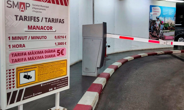 Las tarifas diarias en los aparcamientos de la calle Manacor, Santa Pagesa y Sa Riera se reducen a un máximo de 5 euros