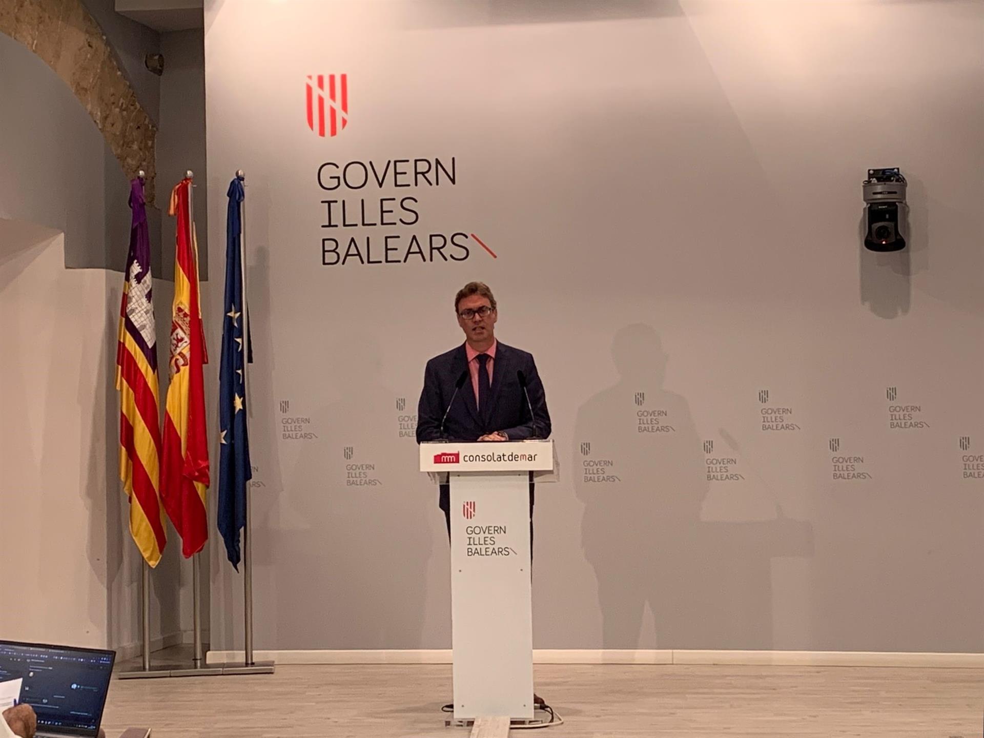 El portavoz del Govern, Antoni Costa, en rueda de prensa - EUROPA PRESS