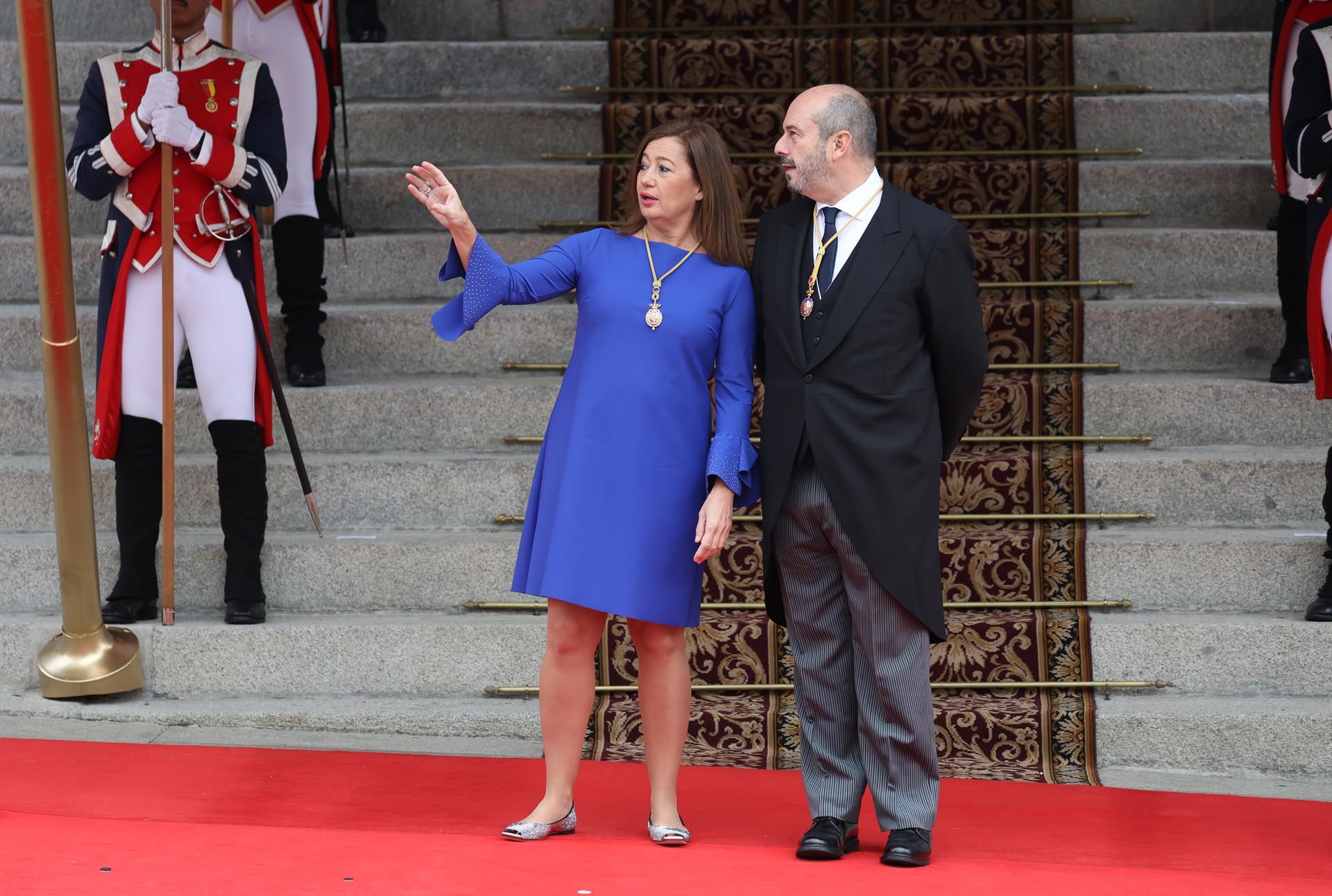 La Presidenta del Congreso de los Diputados, Francina Armengol, y el Presidente del Senado, Pedro Rollán Ojeda. - Raúl Terrel - Europa Press