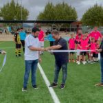 Momento de la inauguración del campo.