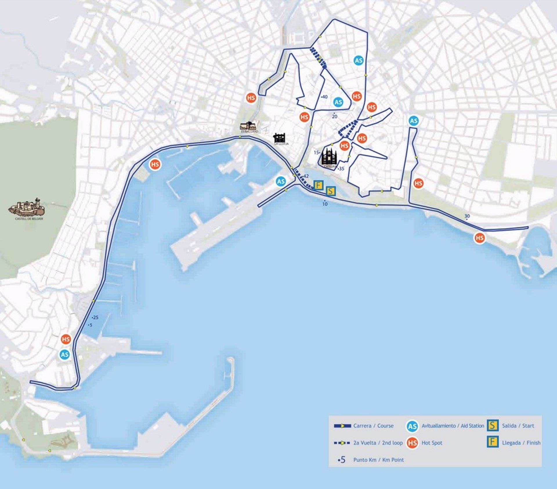 Afectación al tráfico por la Palma Marathon Mallorca 2023 - AYUNTAMIENTO DE PALMA