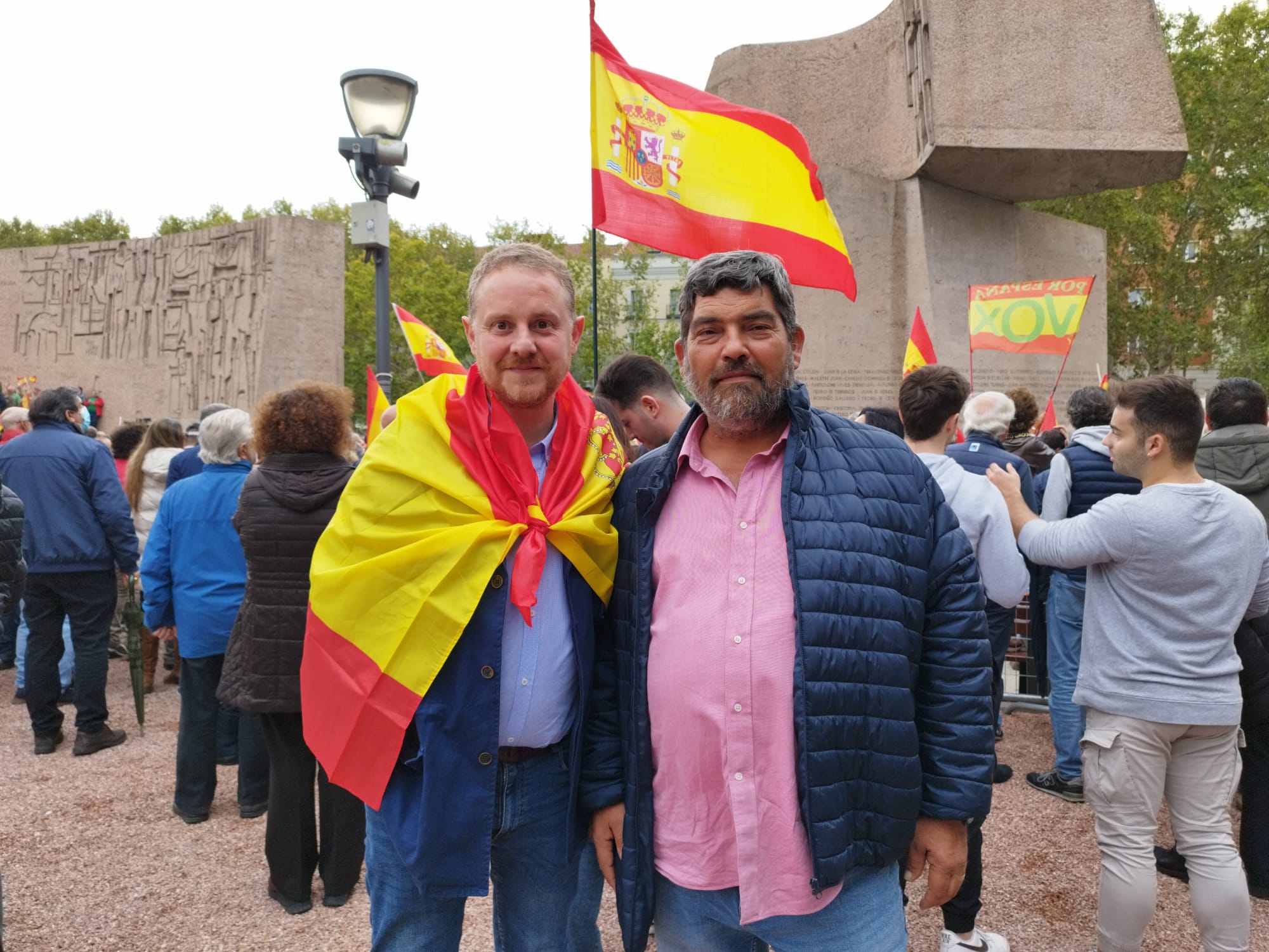 Bestard y Gil en la manifestación de Madrid.