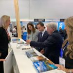 El presidente del Consell de Mallorca, Llorenç Galmés, y el conseller insular de Turismo, José Marcial Rodríguez en la WTM. - CONSELL DE MALLORCA