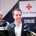 El presidente del Consell de Mallorca, Llorenç Galmés, en declaraciones a los medios en su visita a Cruz Roja Baleares. - CONSELL DE MALLORCA