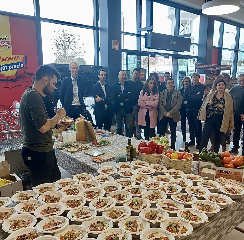 Showcooking con productos Lidl.