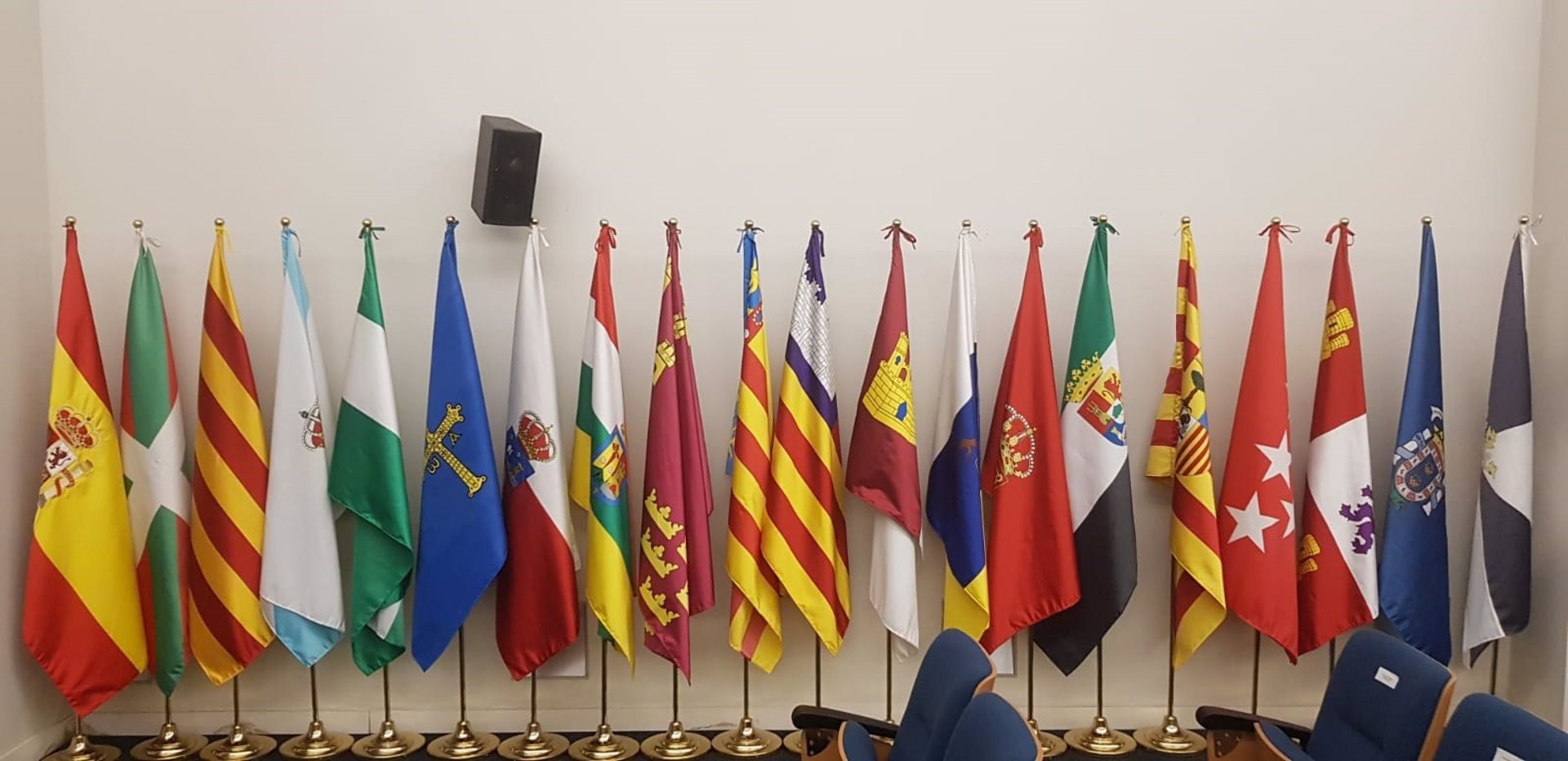 Imagen de las banderas de las CCAA. - EUROPA PRESS - Archivo
