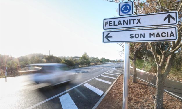 Culmina la remodelación de la carretera de Manacor a Felanitx