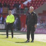 Javier Aguirre, en el partido de hoy ante el Almería.