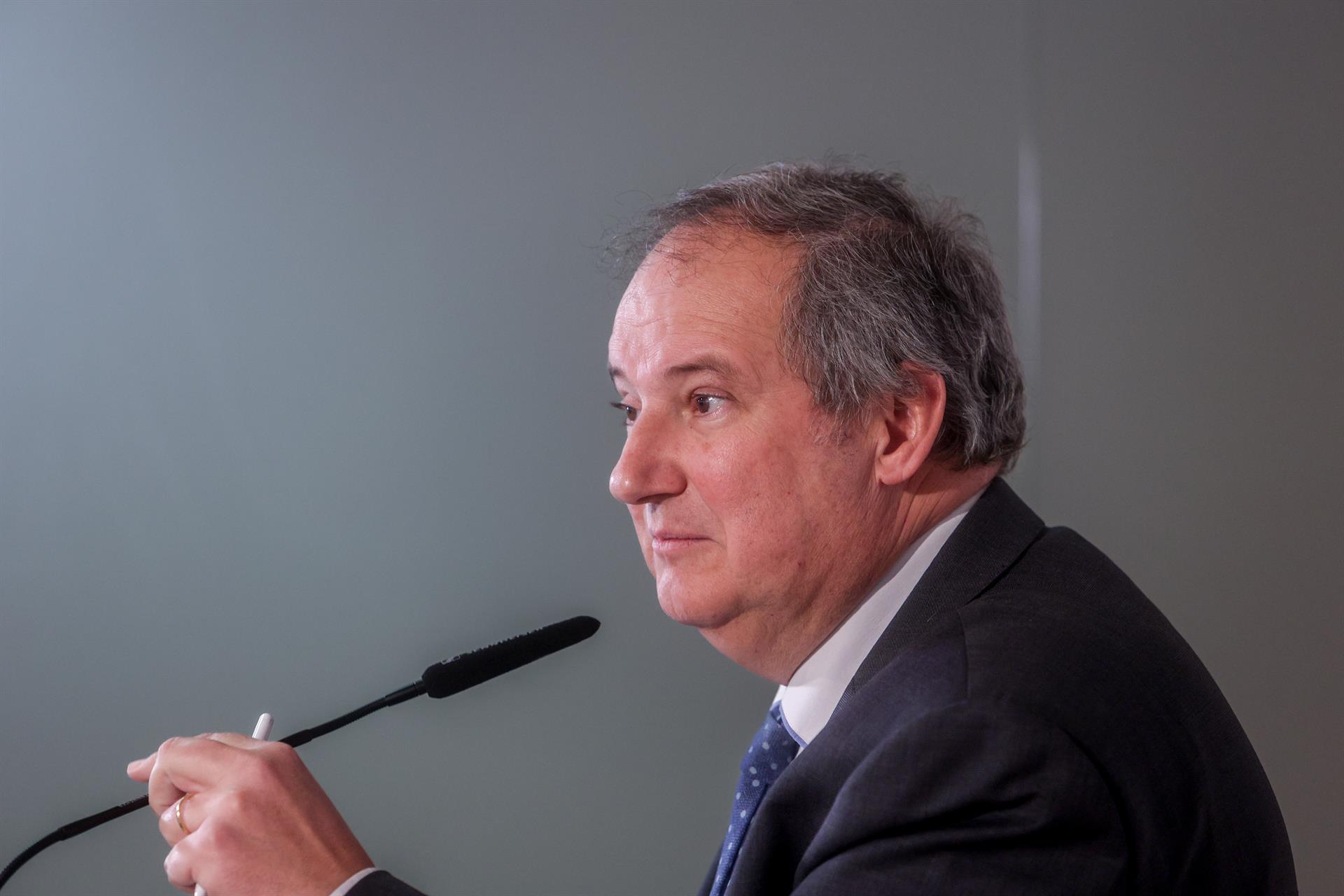 El ministro de Industria y Turismo, Jordi Hereu, interviene durante la Conferencia Sectorial de Turismo, en la sede del Ministerio, a 14 de diciembre de 2023, en Madrid (España). - Ricardo Rubio - Europa Press