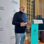 El portavoz parlamentario adjunto de Vox, Sergio Rodríguez, en rueda de prensa. - EUROPA PRESS