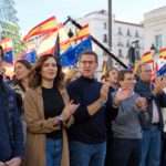 El expresidente del Gobierno José María Aznar; la presidenta de la Comunidad de Madrid y del PP de Madrid, Isabel Díaz Ayuso; el presidente del PP, Alberto Núñez Feijóo; el alcalde de Madrid, José Luis Martínez-Almeida; el presidente de la - Jesús Hellín - Europa Press - Archivo