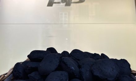 Regidores de MÉS per Palma depositan una cesta con carbón ante la sede del PP