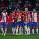 Un momento del Girona - Atlético de la jornada 19.