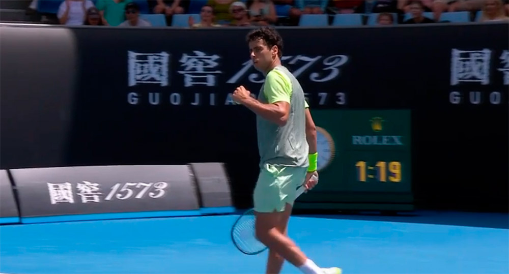 Jaume Munar en el Abierto de Australia.
