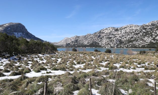 Las precipitaciones en Baleares dejan nieve en la Serra de Tramuntana