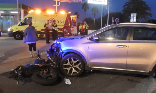 Herido grave un motorista por una colisión con un turismo en Can Pastilla (Palma)