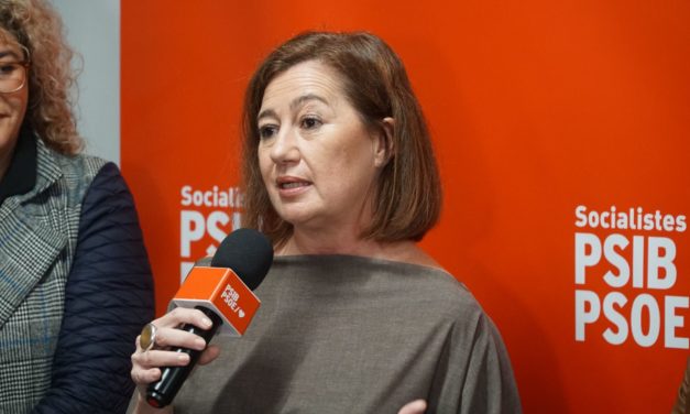 Armengol lamenta que haya quien «por intereses personales y partidistas» haga que Baleares sea «la vergüenza nacional»