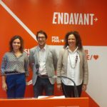 De izquierda a derecha, los portavoces del PSIB en el Ayuntamiento de Palma, Rosario Sánchez, en el Parlament, Iago Negueruela, y en el Consell de Mallorca, Catalina Cladera. - EUROPA PRESS - Archivo