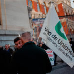 Manifestantes protestan durante una concentración agraria, ante la sede del Ministerio, a 2 de febrero de 2024, en Madrid (España). Las organizaciones agrarias Asaja, COAG y UPA piden cambios en las políticas de la Unión Europea, un plan de choque del Gob - Mateo Lanzuela - Europa Press