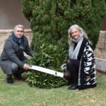 El alcalde de Inca, Virgilio Moreno, y la regidora de Memoria Democrática, Alice Weber, en el homenaje a Miquel Beltran - AYUNTAMIENTO DE INCA