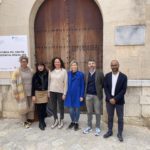 La portavoz del PSIB-PSOE en el Consell de Mallorca, Catalina Cladera, acompañada de otros socialistas. - PSIB-PSOE