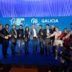 El líder del PP nacional Alberto Núñez Feijóo, junto a Rueda, Prohens y otros presidentes autonómicos del PP.