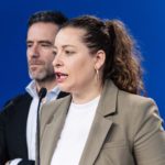 El vicesecretario de Cultura y portavoz del PP, Borja Sémper y la vicesecretaria de Sanidad y Educación del PP Esther Muñoz, durante una rueda de prensa posterior a la reunión del Comité de Dirección del Partido Popular. - Carlos Luján - Europa Press